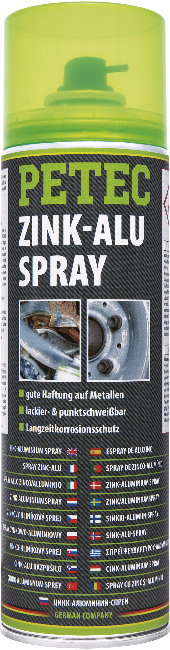 PETEC INOX Schweißprimer Spray 500ml Silber Silikonfrei 70360