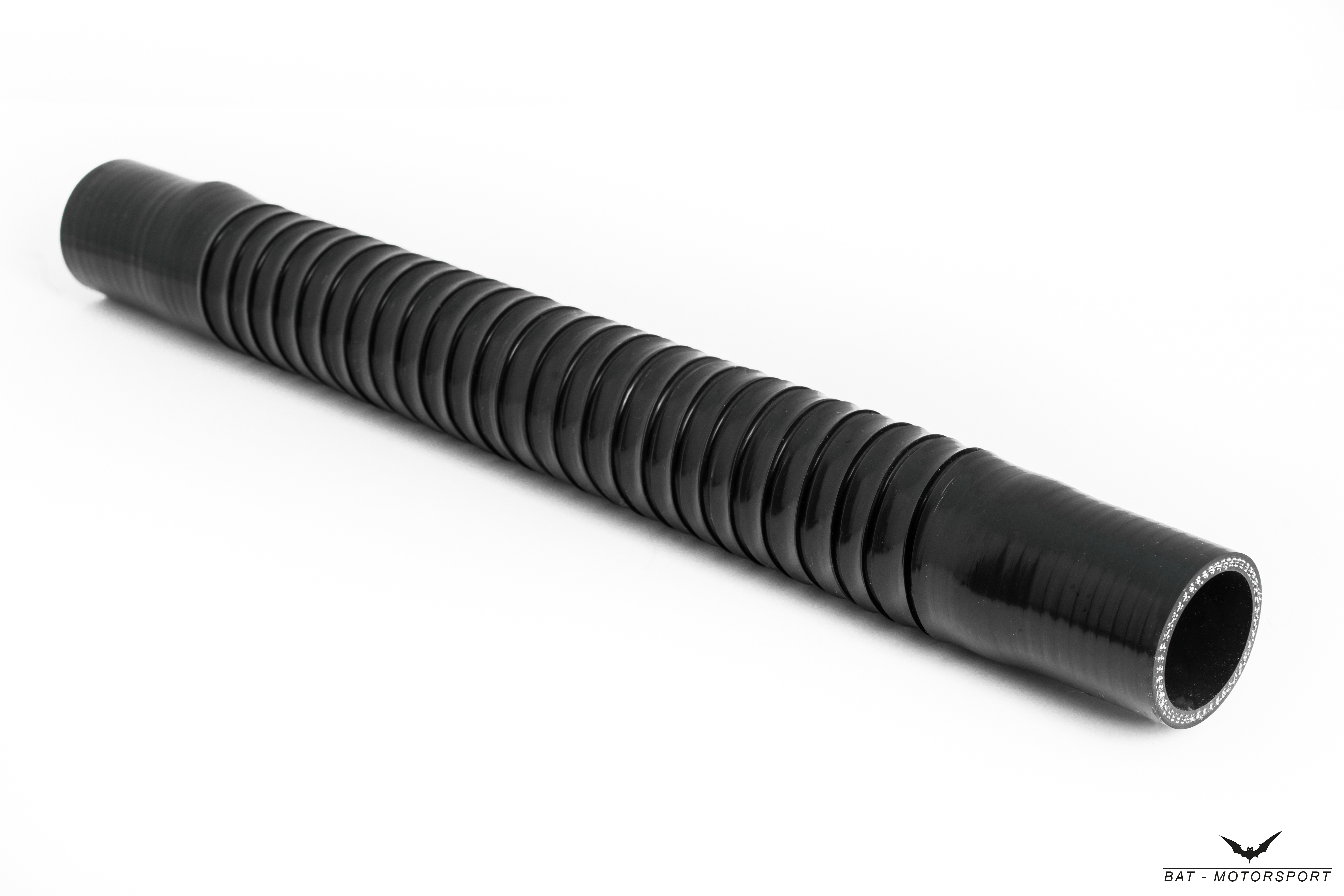 Viper Performance 19mm Silikon-Kühlwasserschlauch mit Spirale verstärkt  Schwarz 400mm
